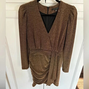 Alex Marie Women’s Party Cocktail Dress, Gold and Black, size 8